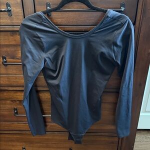SPANX Black Long Sleeve Bodysuit